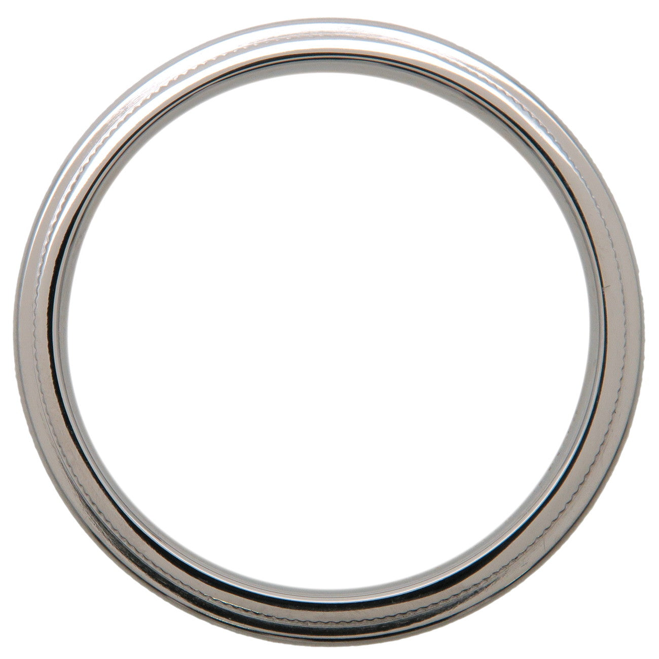 Tiffany&Co. Milgrain Band Ring PT950 Platinum US9 EU59.5 Used