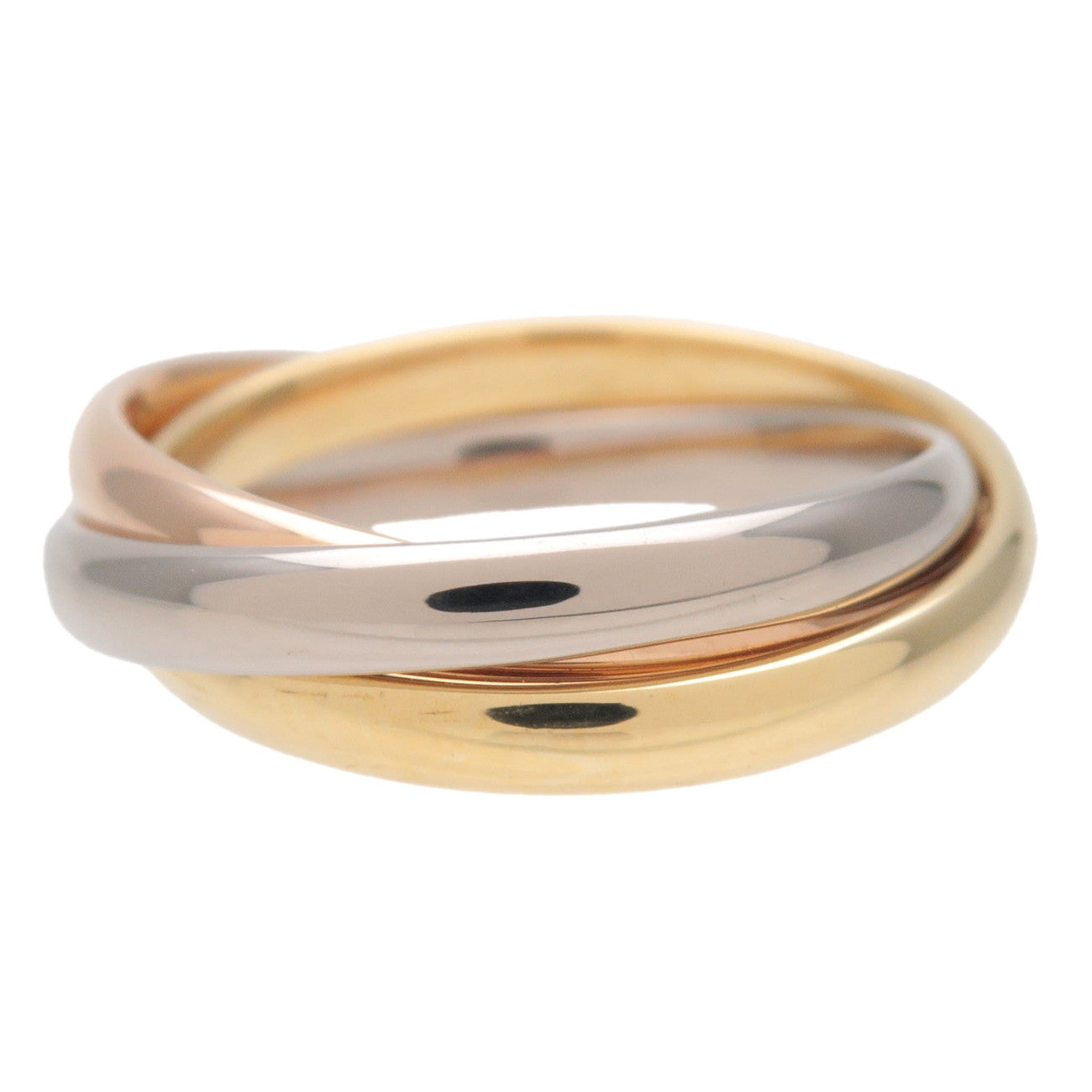 Cartier Trinity Ring SM K18 750YG/WG/PG #47 US#4 HK#8.5 Used
