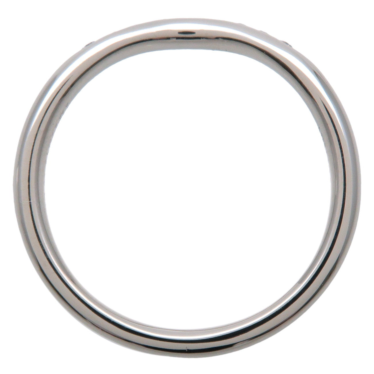 Tiffany&Co. Curved Band 9P Diamond Ring Platinum US4 EU47 Used