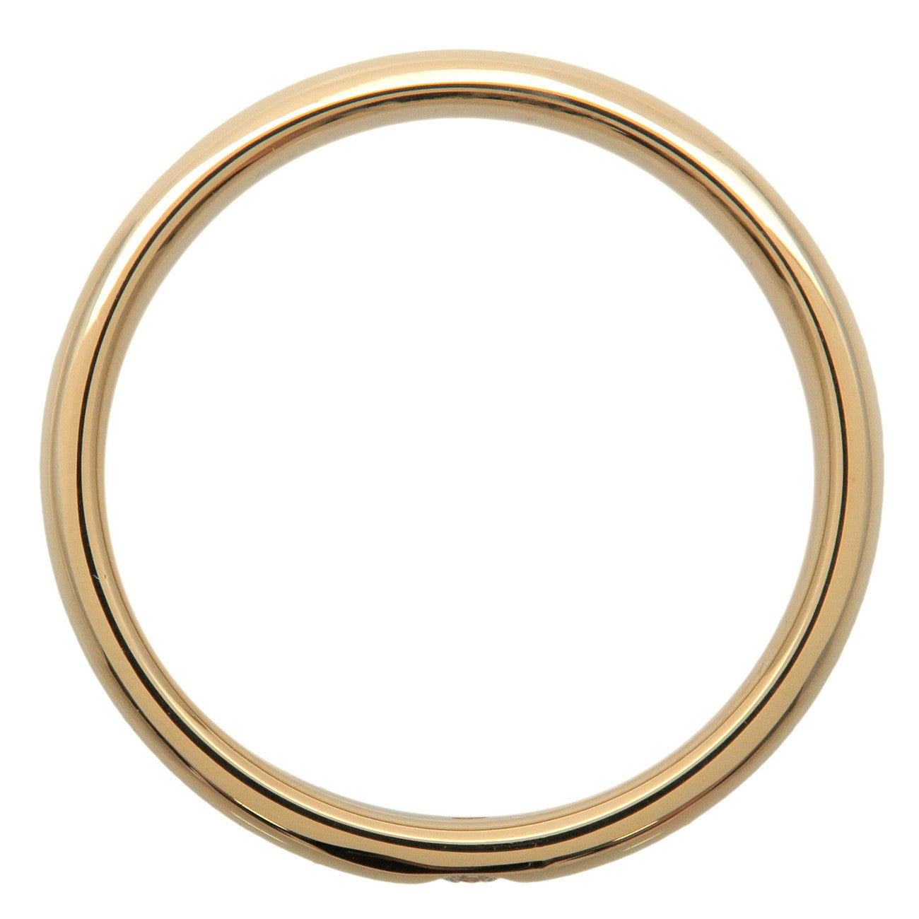 HARRY WINSTON Round Cut 1P Diamond Marriage Ring 750YG US7.5 Used