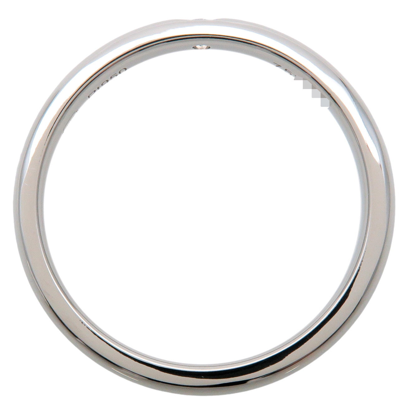 HARRY WINSTON Round Cut 1P Diamond Marriage Ring Platinum US6.5 Used