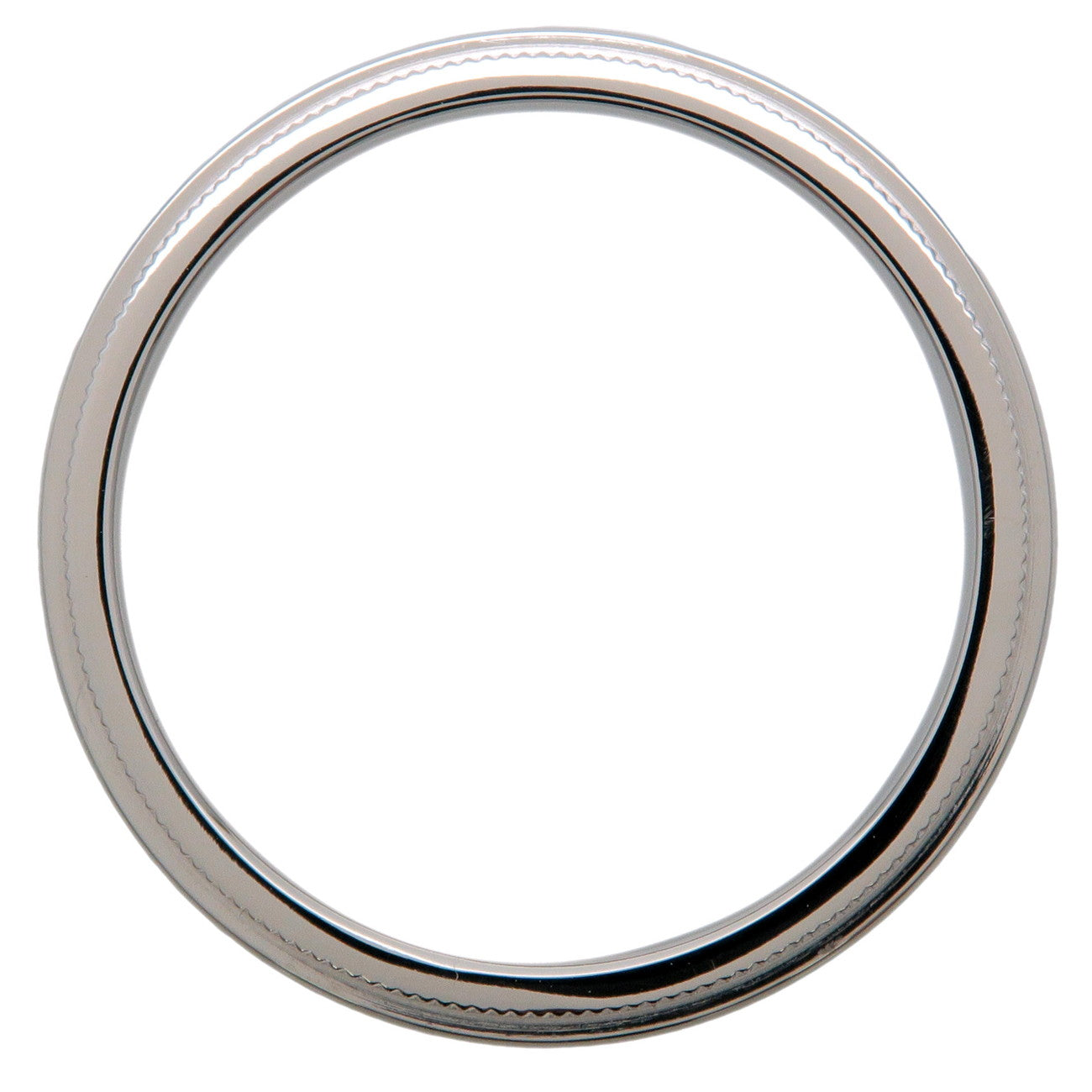 Tiffany&Co. Milgrain Band Ring PT950 Platinum US8 EU57 Used