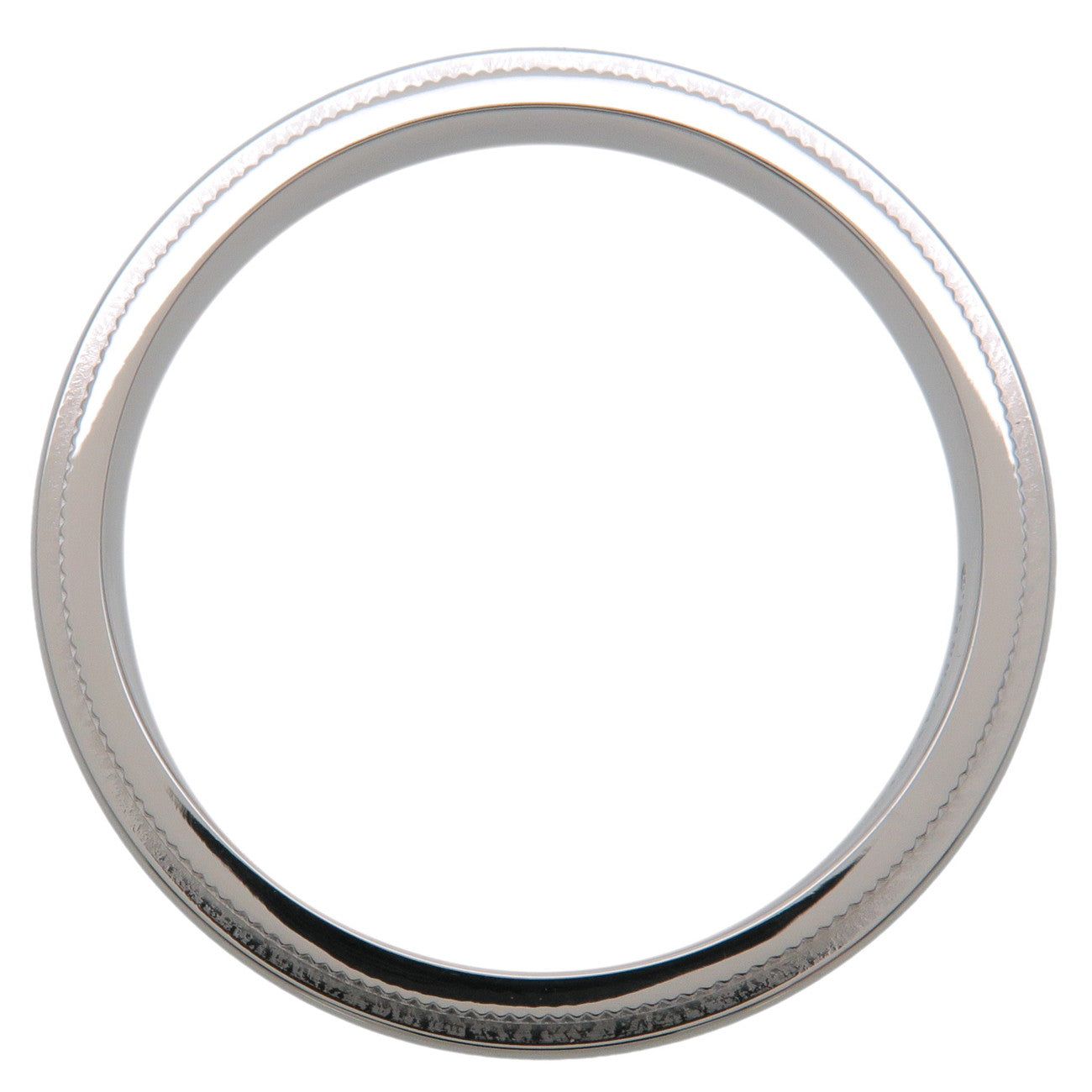 Tiffany&Co. Milgrain Band Ring PT950 Platinum US8.5 Used