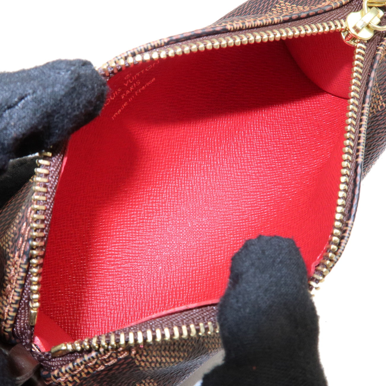 Louis Vuitton Damier Papillon 30 Hand Bag & Pouch Brown N51303 Used