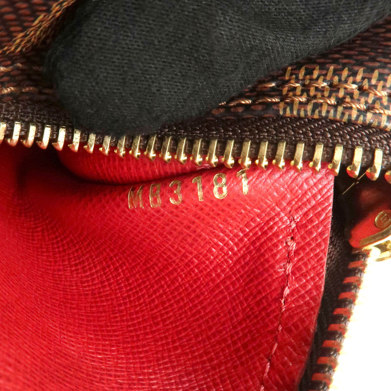 Louis Vuitton Damier Papillon 30 Hand Bag & Pouch Brown N51303 Used