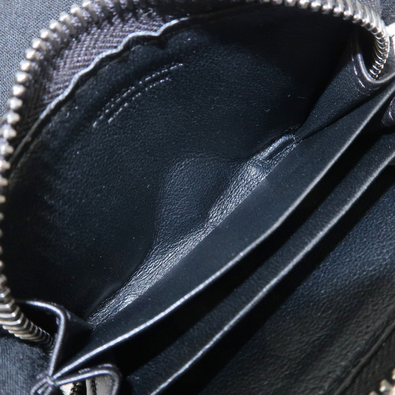 BOTTEGA VENETA Intrecciato Leather Coin Case Black 114075 Used