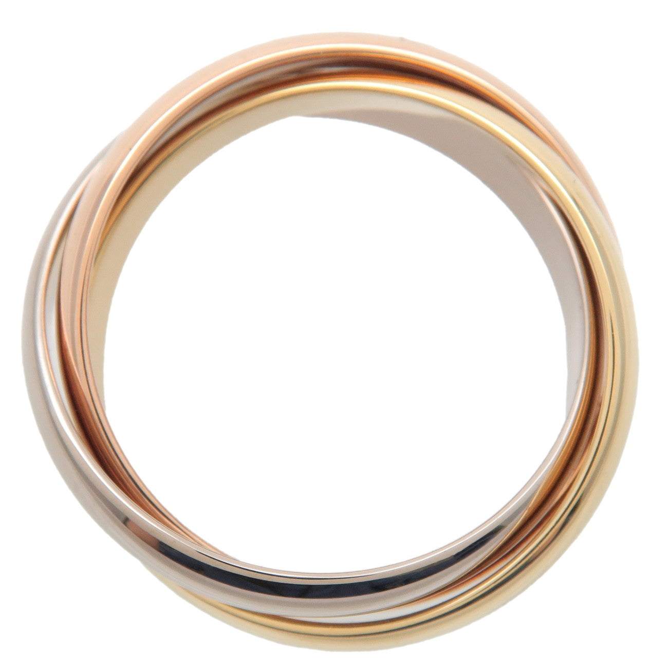 Cartier Trinity Ring MM K18 750YG/WG/PG #54 US6.5 EU53 HK14 Used