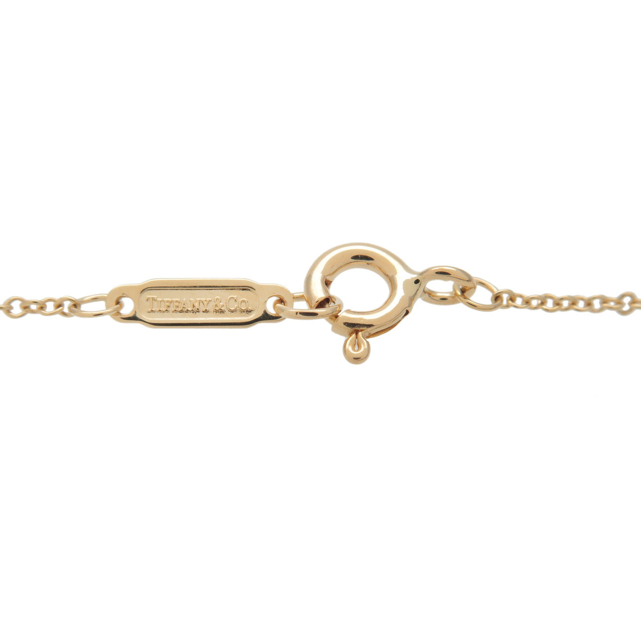 Tiffany&Co. Cross Diamond Necklace K18YG 750YG Yellow Gold Used