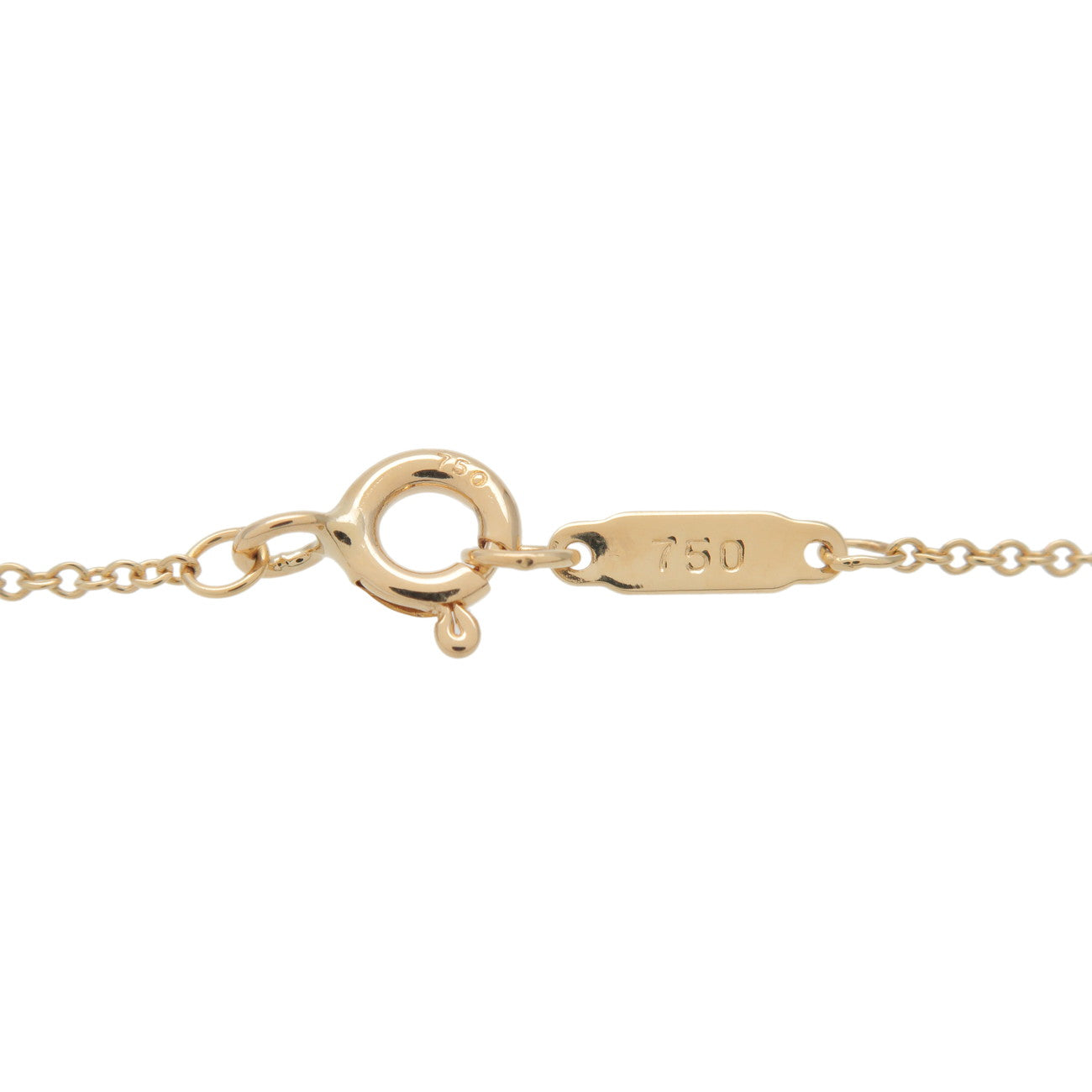 Tiffany&Co. Cross Diamond Necklace K18YG 750YG Yellow Gold Used