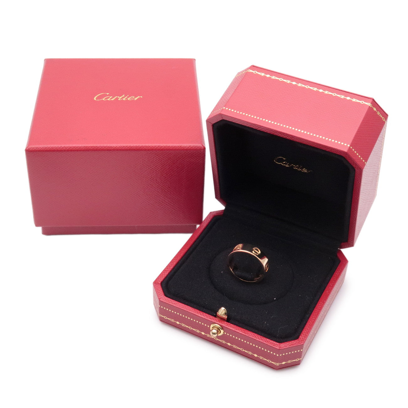 Cartier Love Ring K18 750YG Yellow Gold #51 US5.5-6 EU51 HK12.5 Used