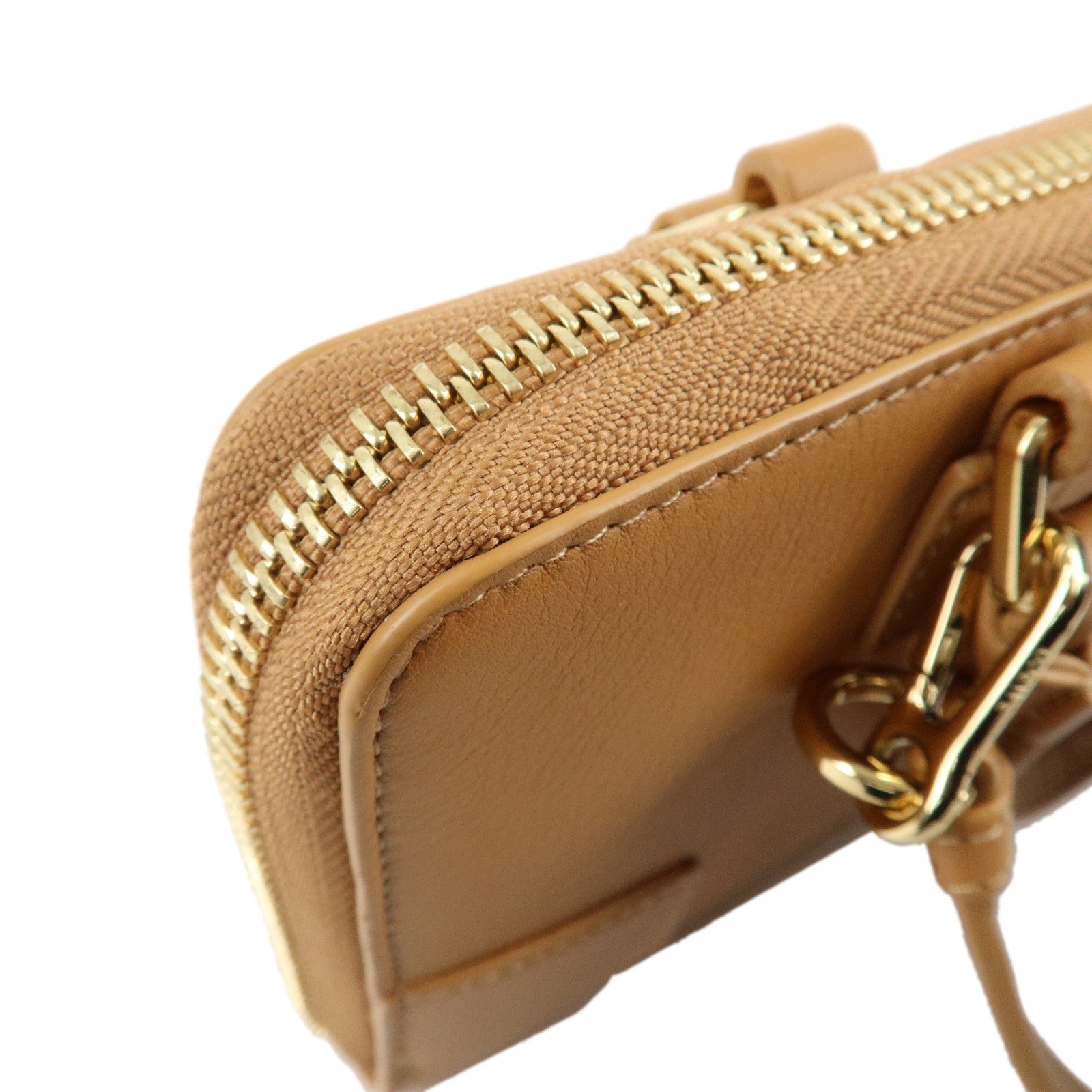 LOEWE Amazona Leather 2Way Shoulder Hand Bag Hand Bag Beige Used