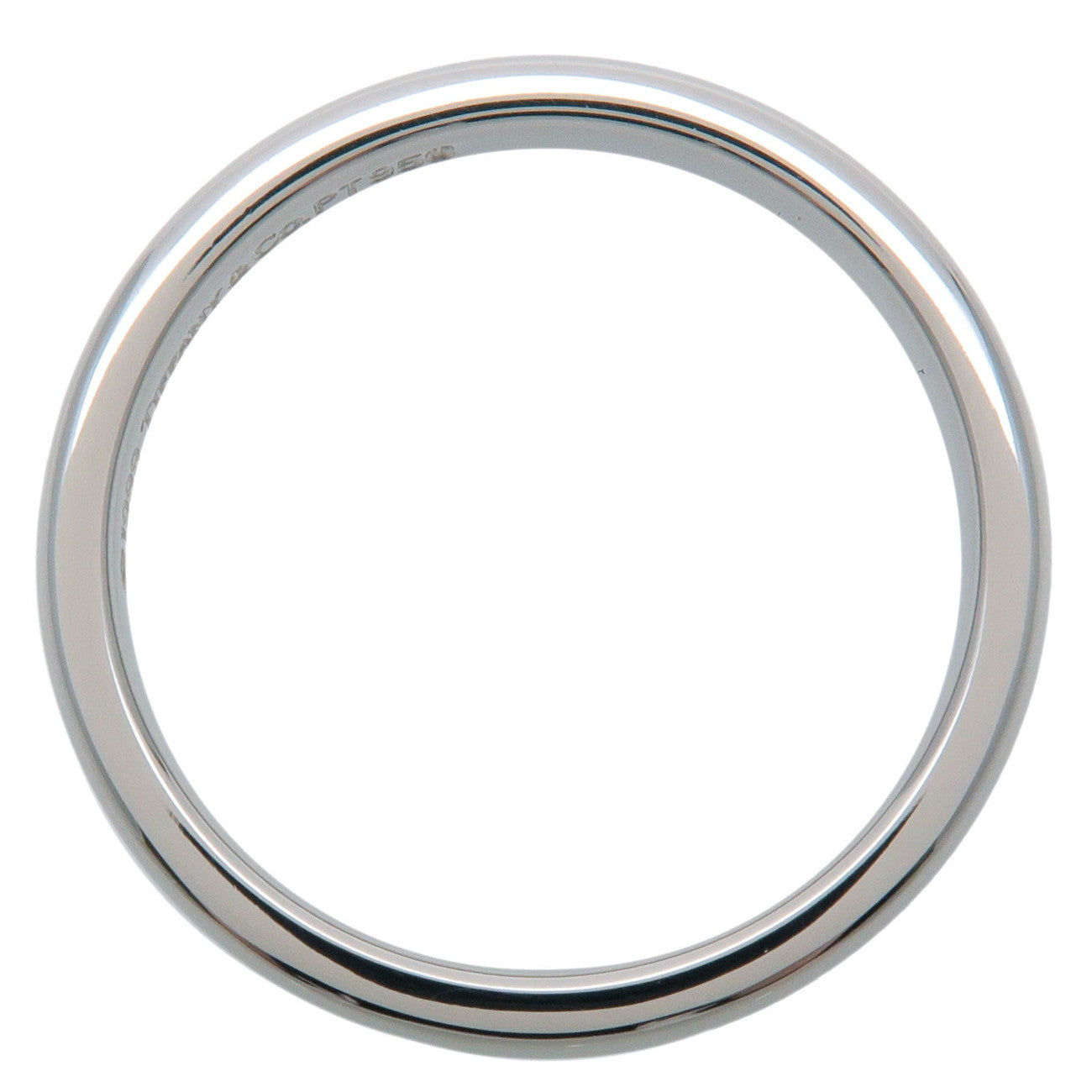 Tiffany&Co. Classic Band Ring PT950 US4.5 EU48 Platinum Used