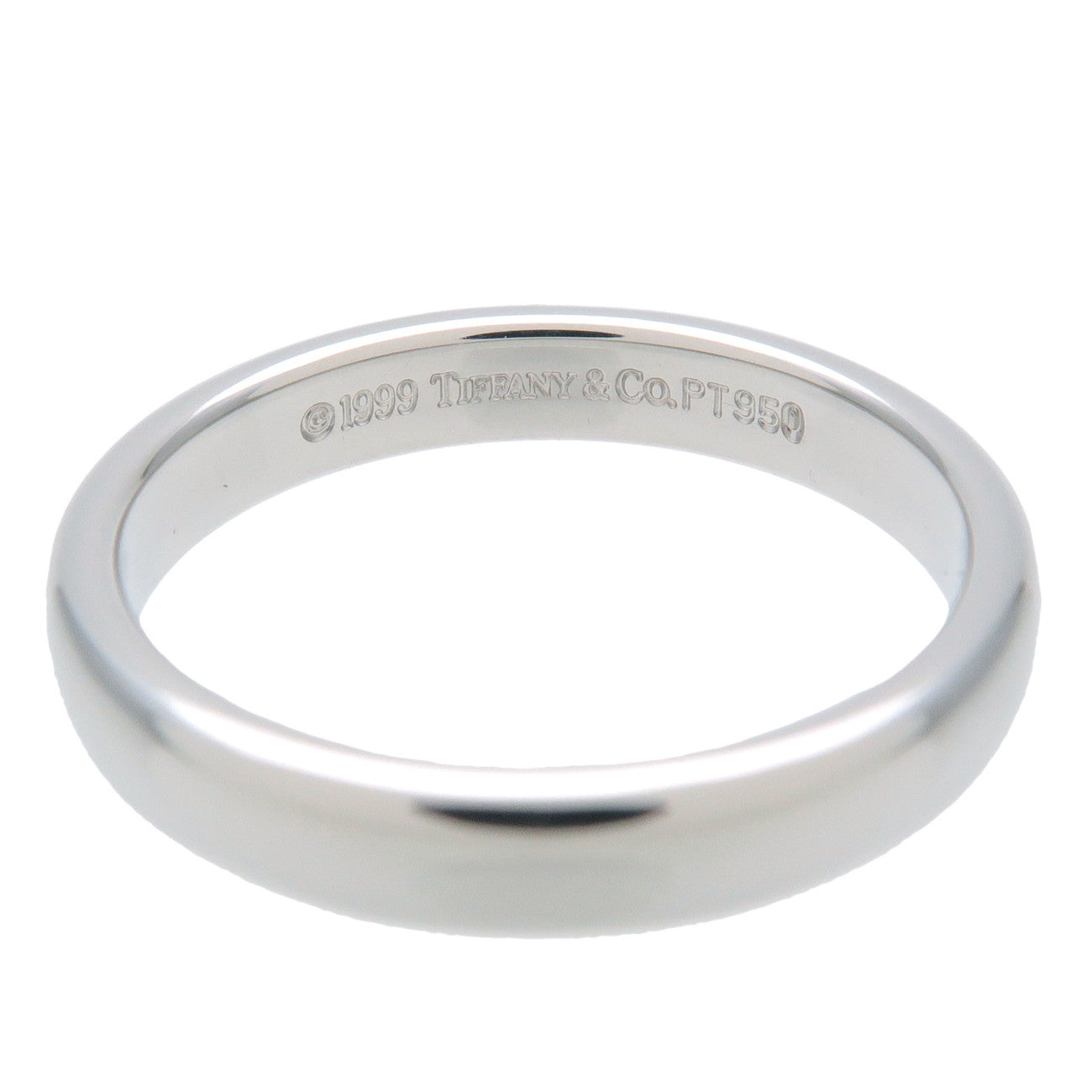 Tiffany&Co. Classic Band Ring PT950 US4.5 EU48 Platinum Used
