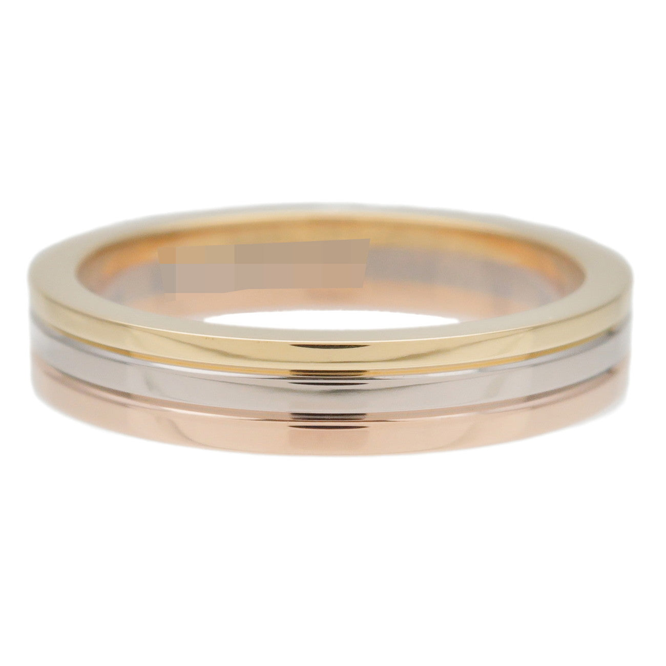 Cartier Vendome Three Color Ring K18 750 YG/WG/PG #50 US5.5 Used