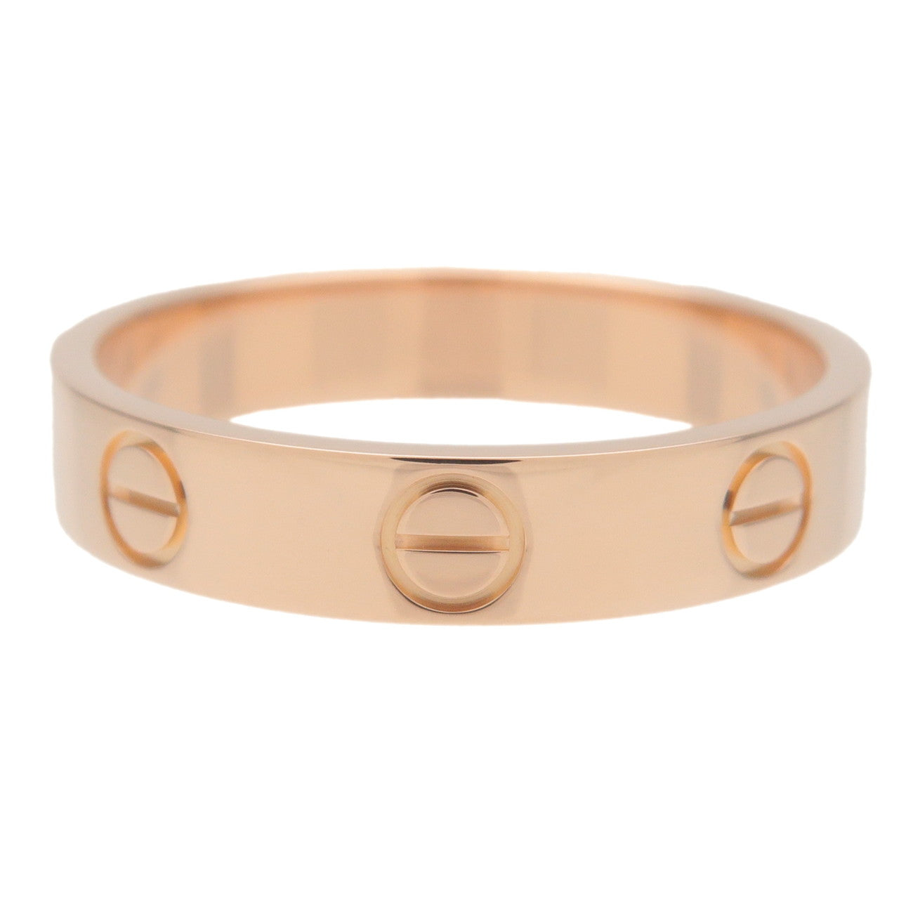 Cartier Mini Love Ring K18 750PG Rose Gold #51 US5.5-6 EU50.5 Used