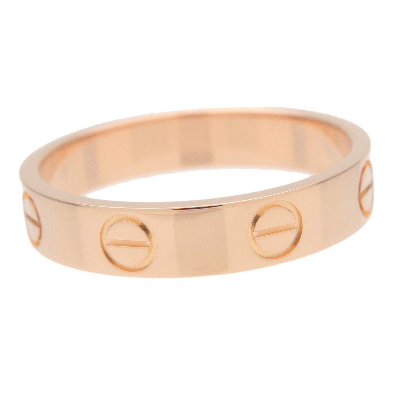 Cartier Mini Love Ring K18 750PG Rose Gold #51 US5.5-6 EU50.5 Used