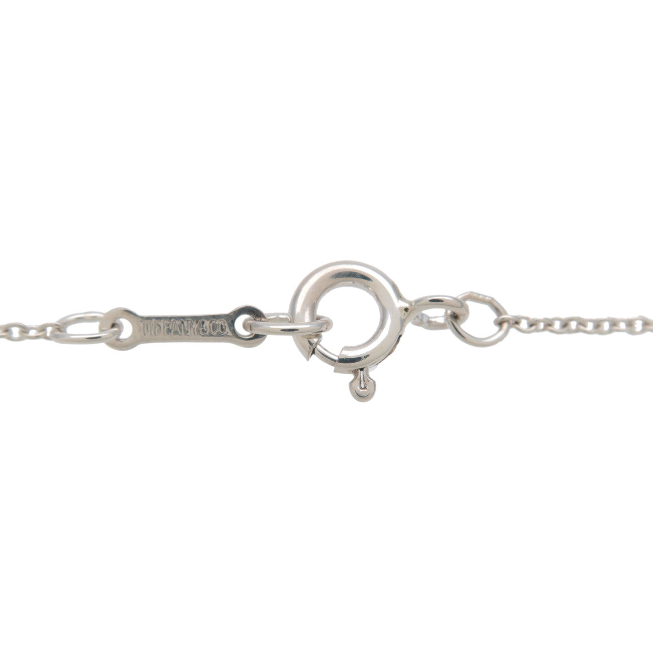 Tiffany&Co. Bean Charm Necklace Medium SV925 Silver Used