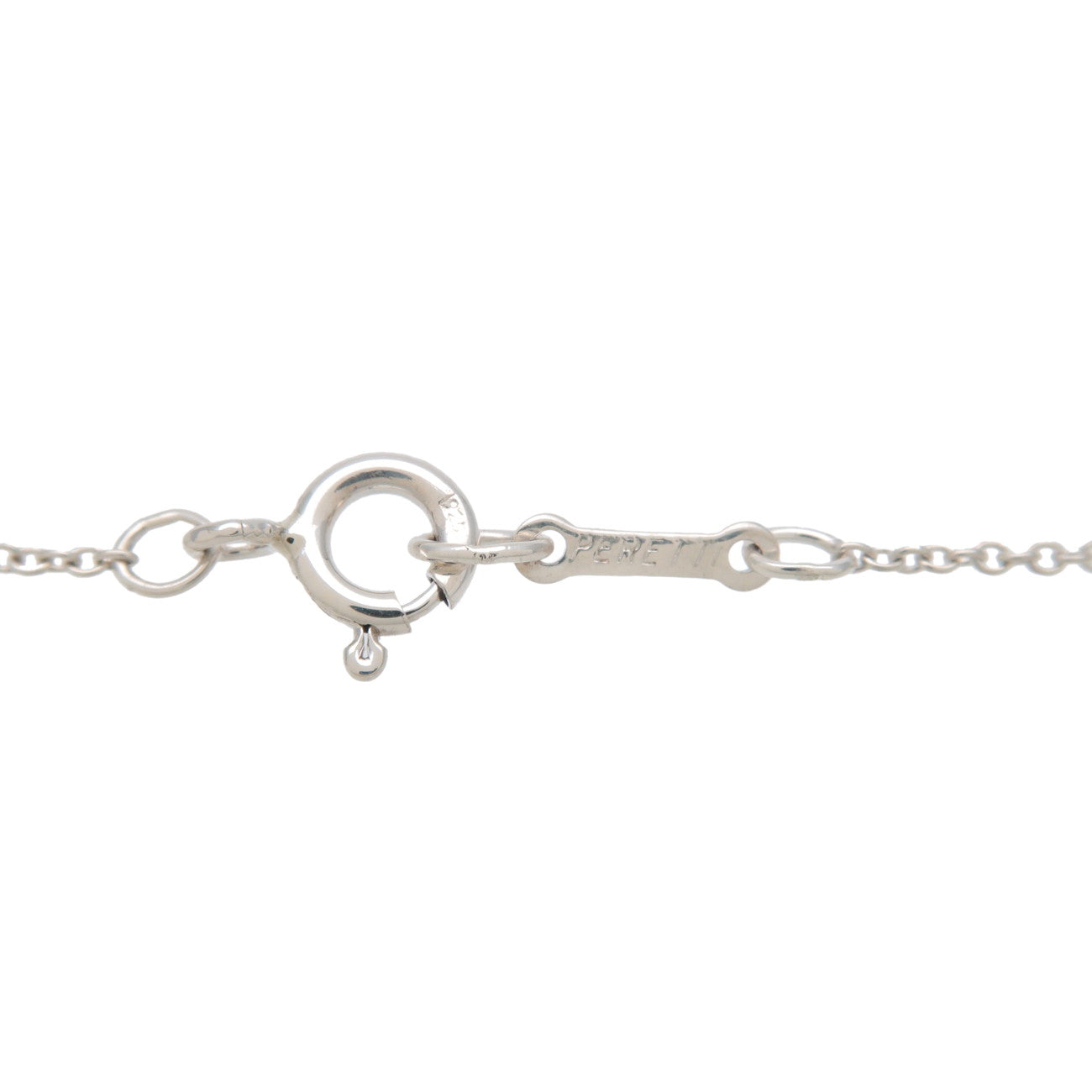 Tiffany&Co. Bean Charm Necklace Medium SV925 Silver Used
