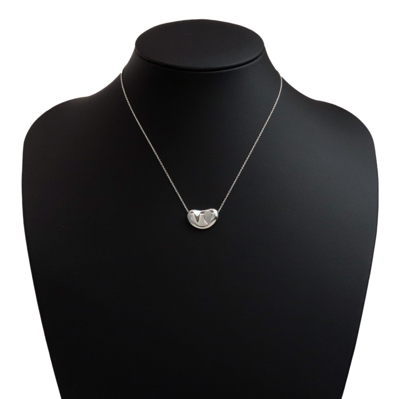 Tiffany&Co. Bean Charm Necklace Medium SV925 Silver Used