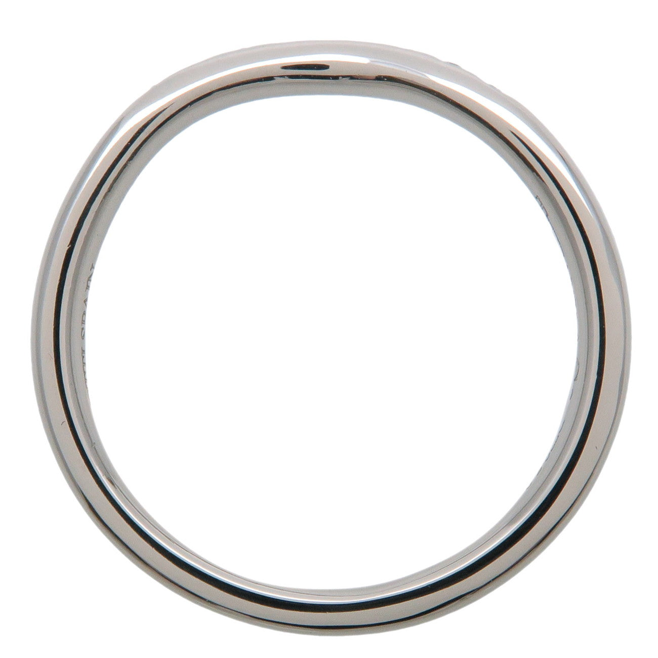 Tiffany&Co. Curved Band Ring 9P Diamond PT950 Platinum US5 Used