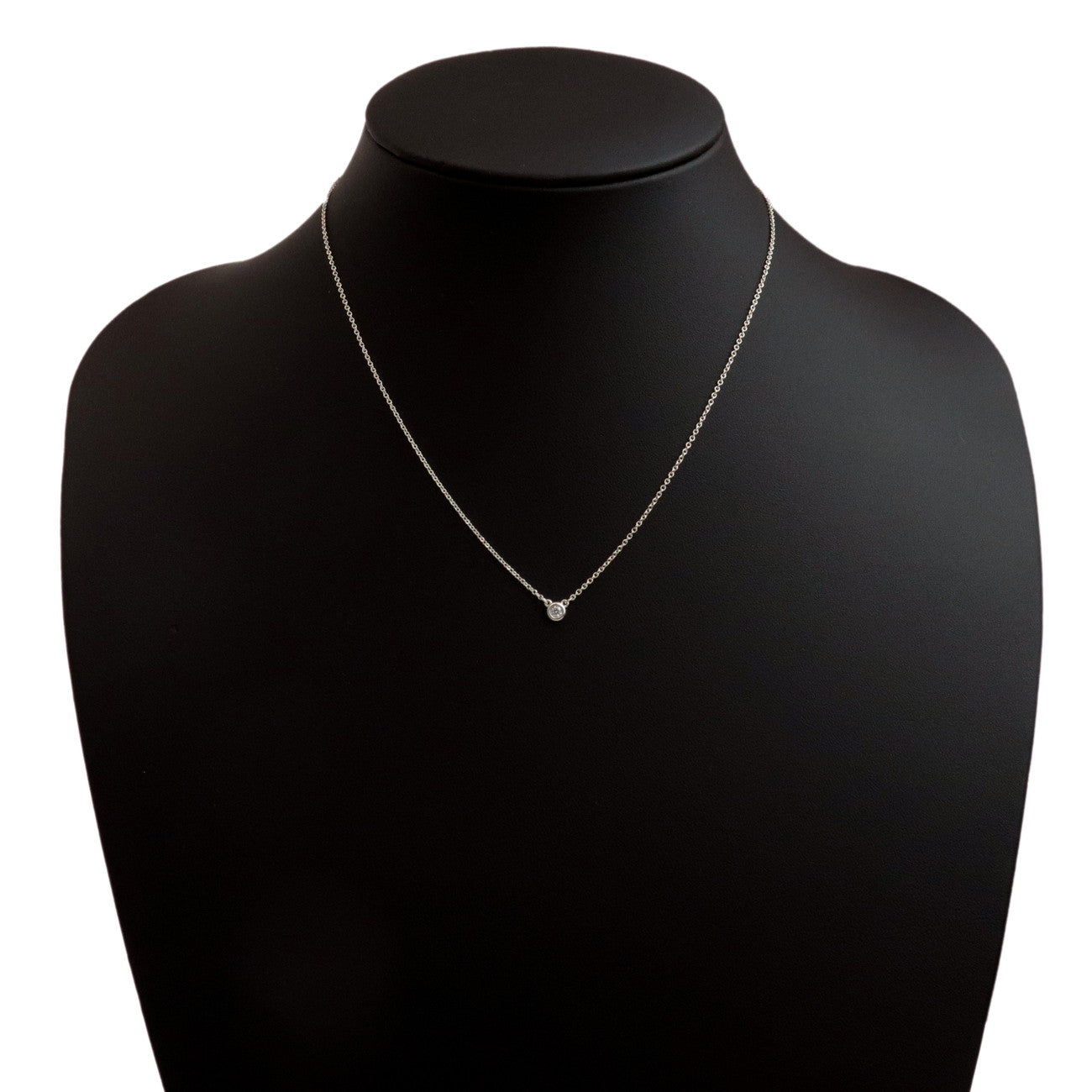 Tiffany&Co. Elsa Peretti By the Yard 1P Diamond Necklace 0.05ct Used