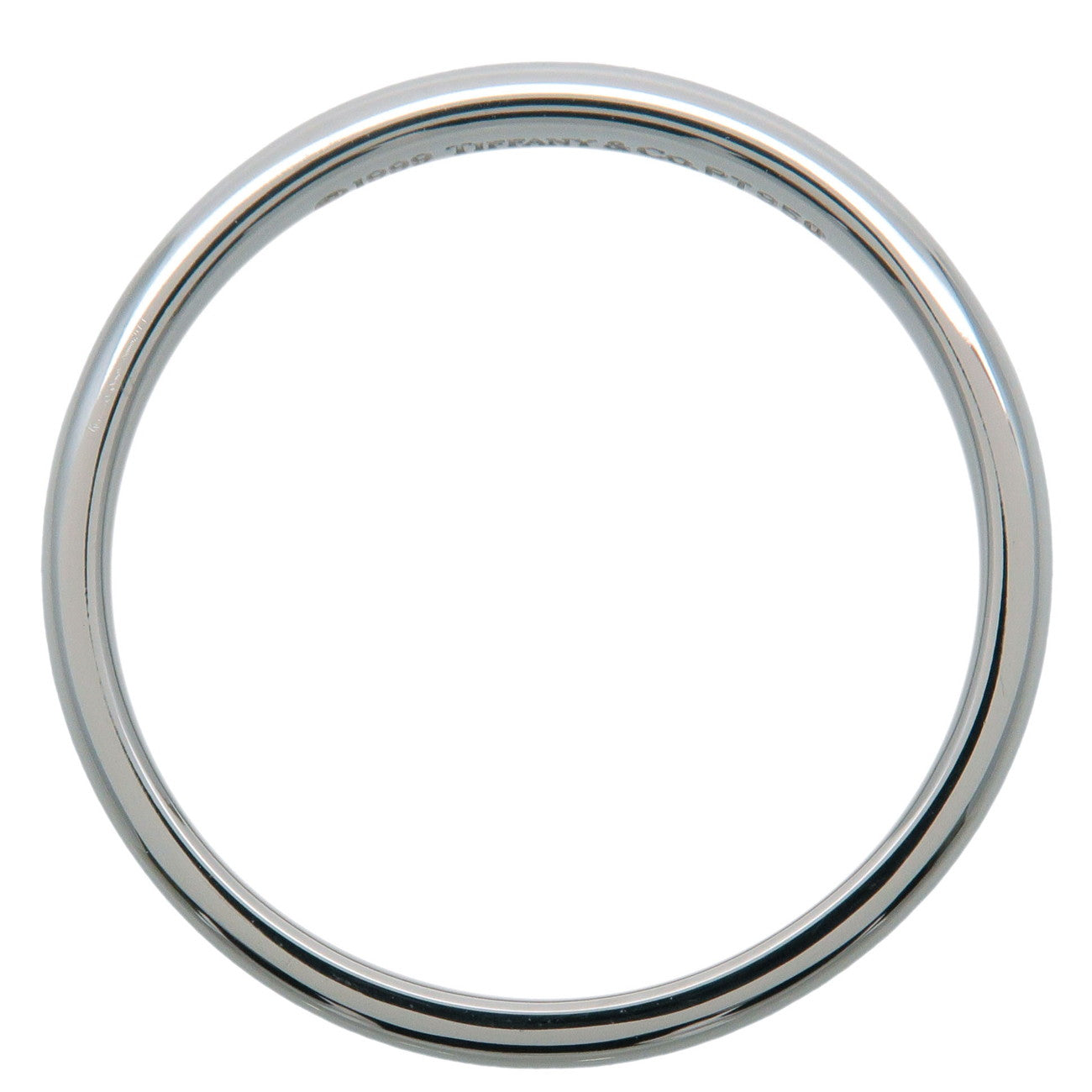 Tiffany&Co. Classic Band Ring PT950 US7.0-7.5 Platinum Used