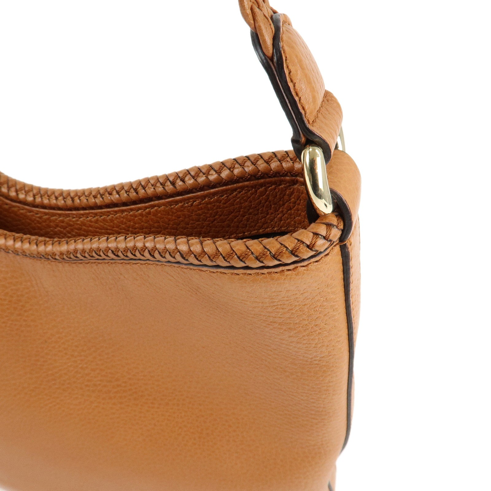 GUCCI Marrakish Leather Tassel Shoulder Bag Brown 336659 Used