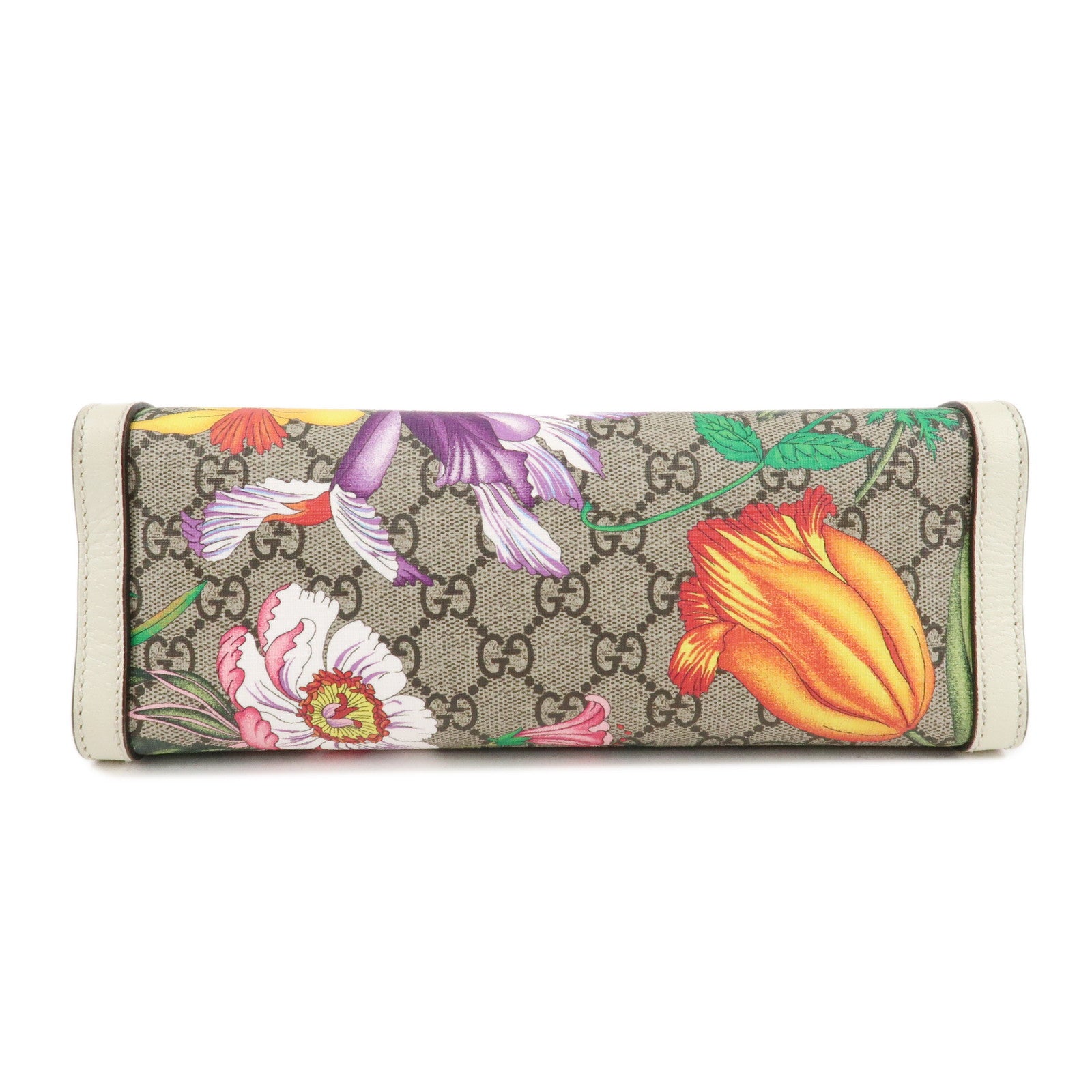 GUCCI GG Flora GG Supreme Leather Chain Shoulder Bag 498156 Used