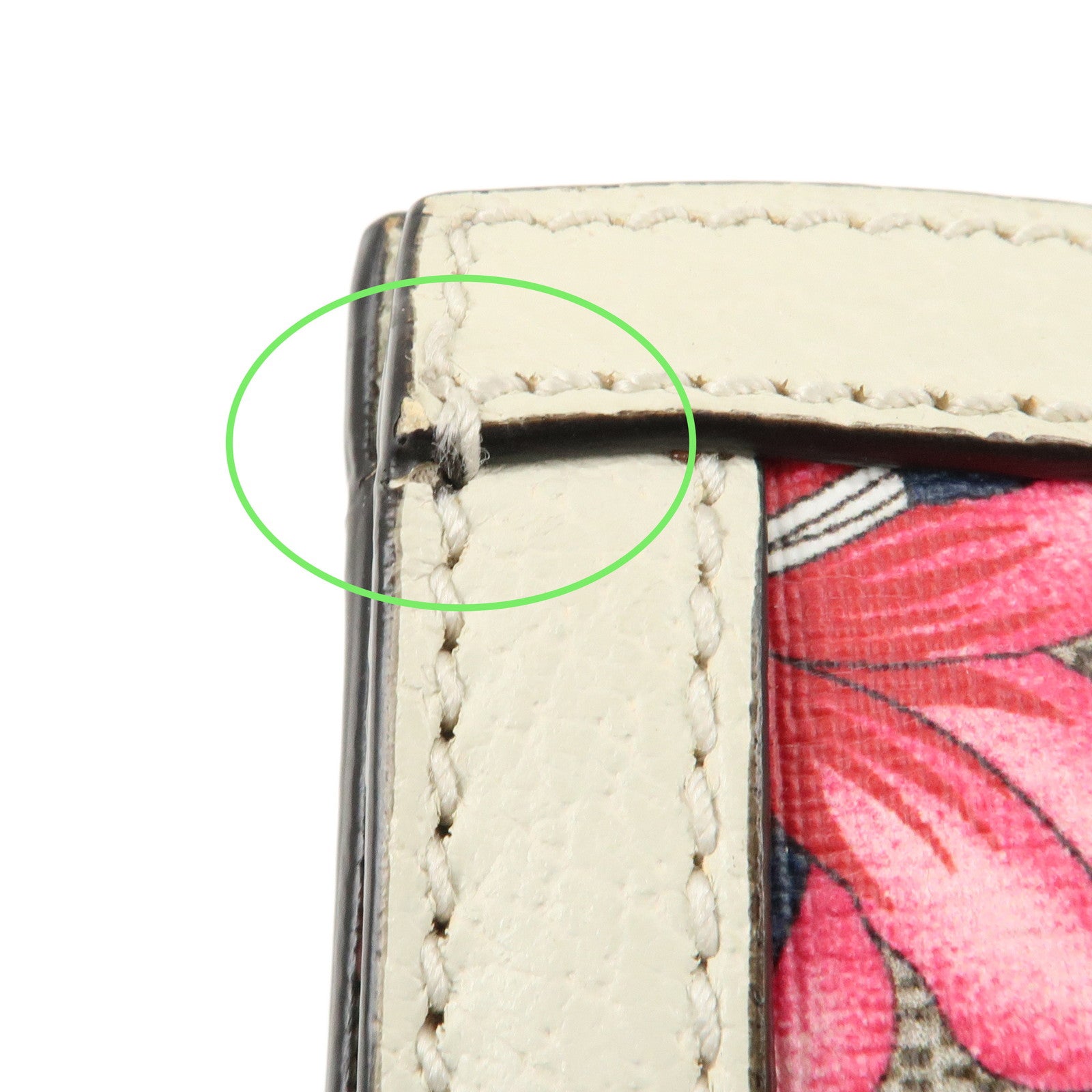 GUCCI GG Flora GG Supreme Leather Chain Shoulder Bag 498156 Used