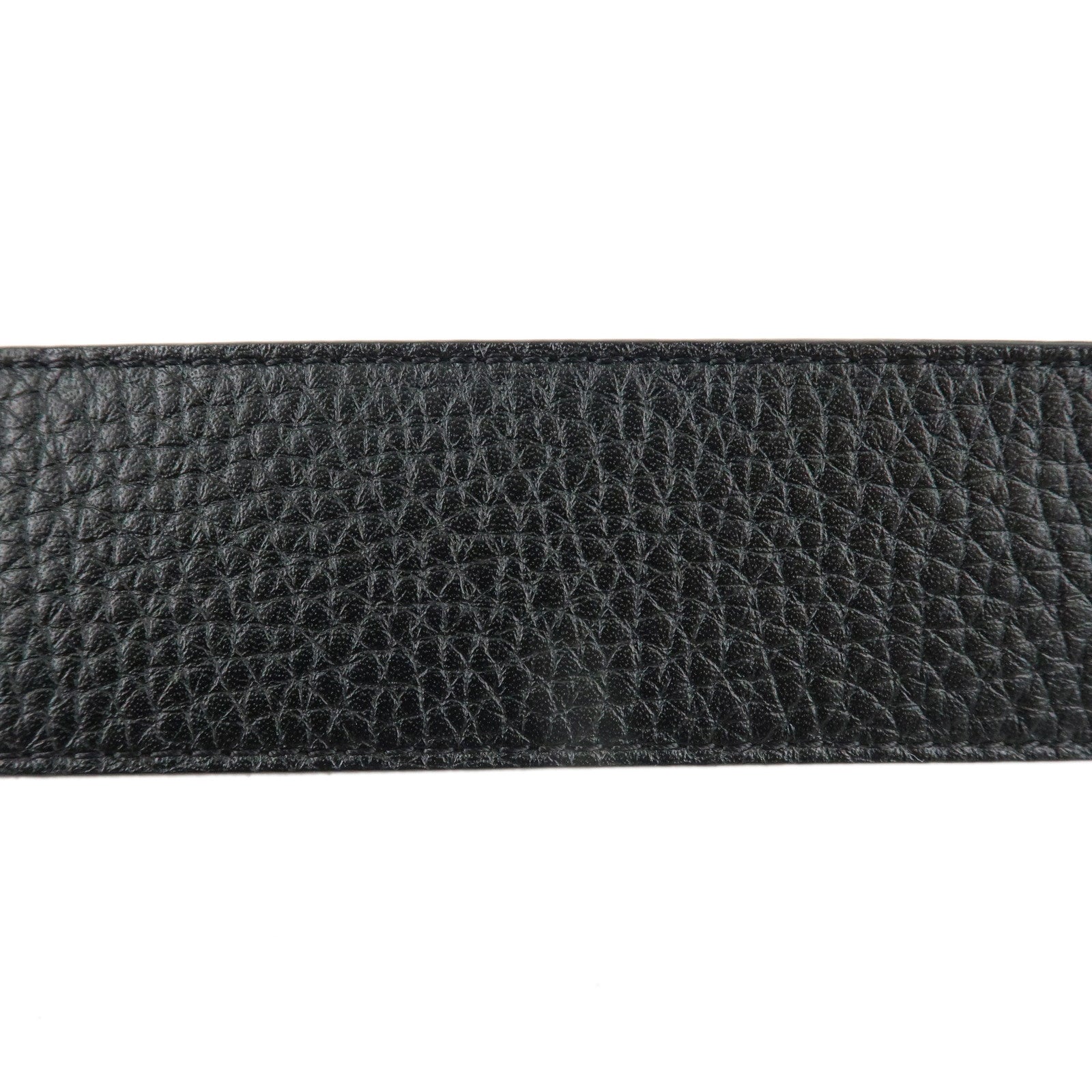 Louis Vuitton Santure LV Initial Belt 110/40 Black Gold HDW M9151 Used