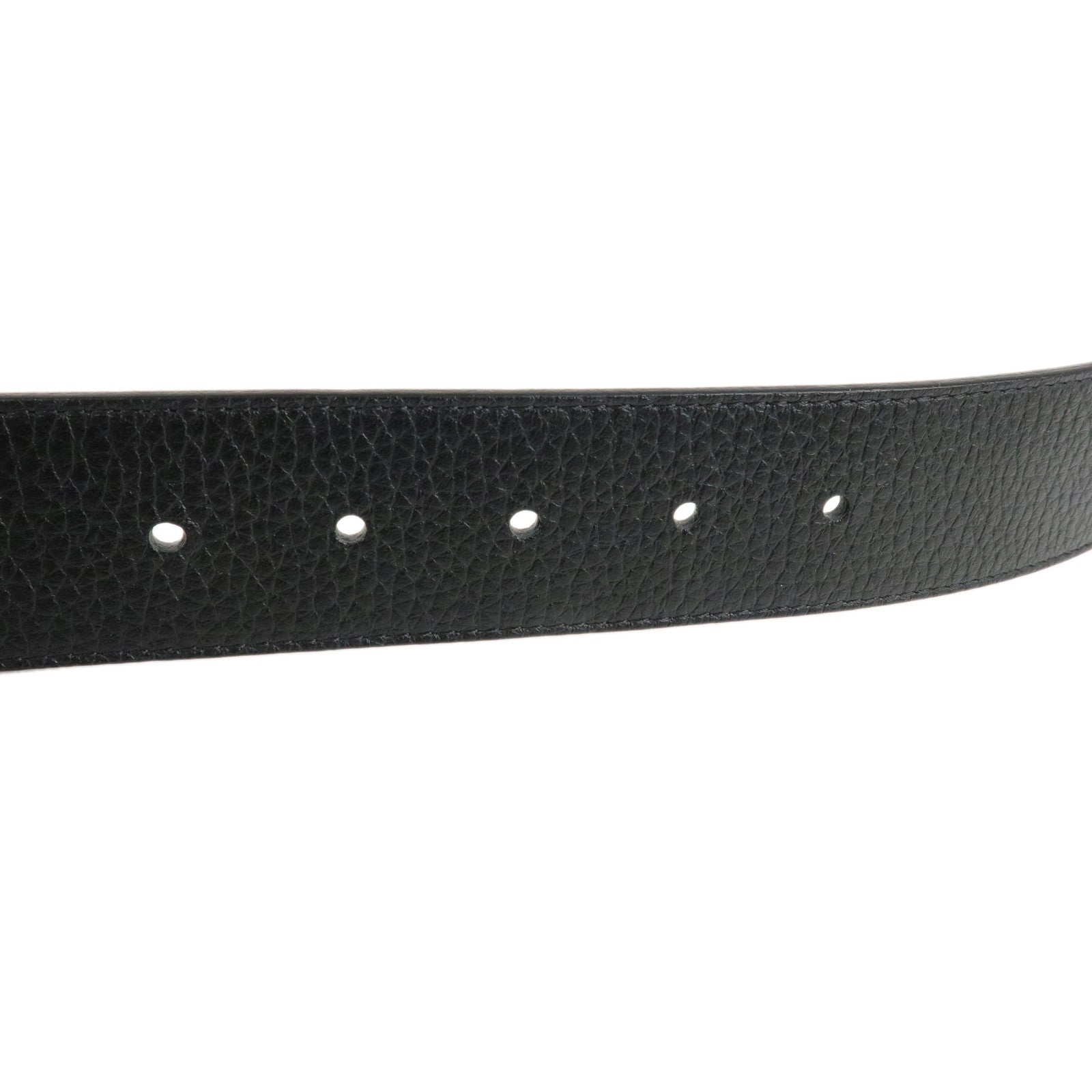 Louis Vuitton Santure LV Initial Belt 110/40 Black Gold HDW M9151 Used