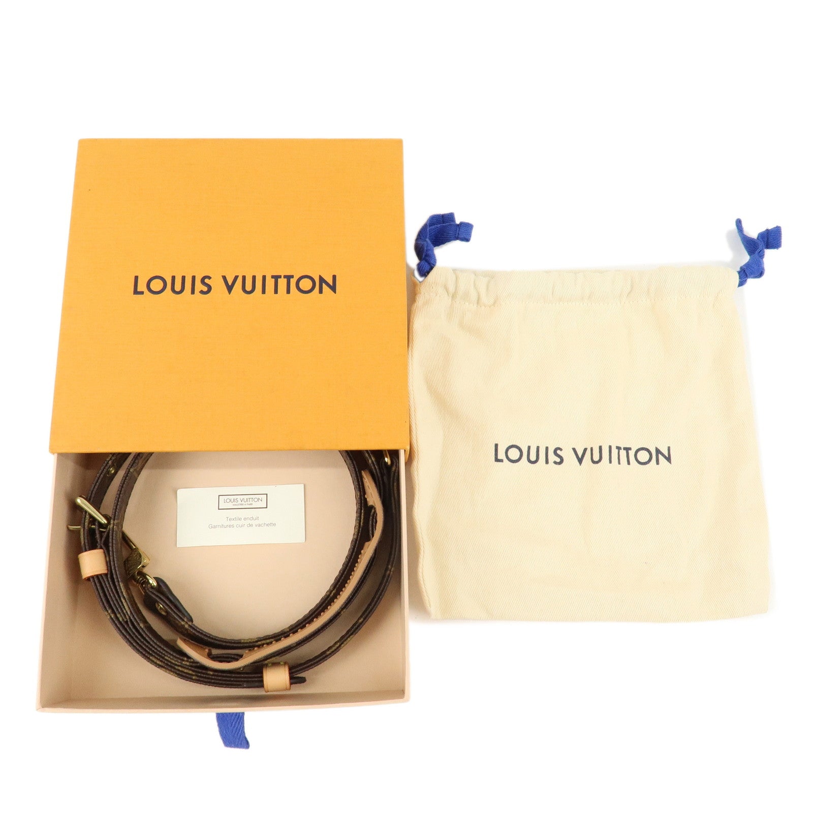 Louis Vuitton Monogram Canvas Shoulder Strap Adjustable J52315 Used