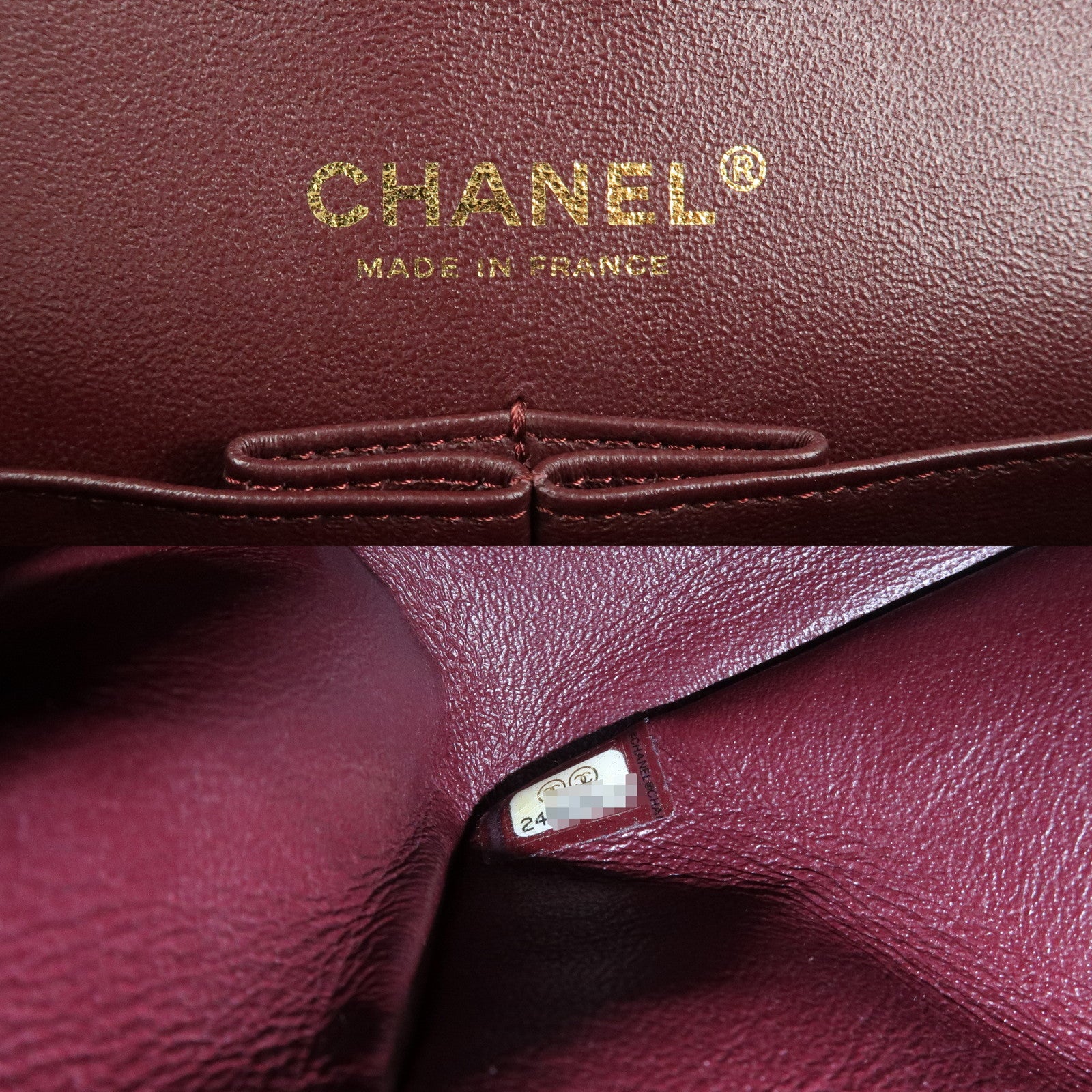 CHANEL Shevron Lamb Skin V Stiches W Chain Shoulder Bag A01166 Used