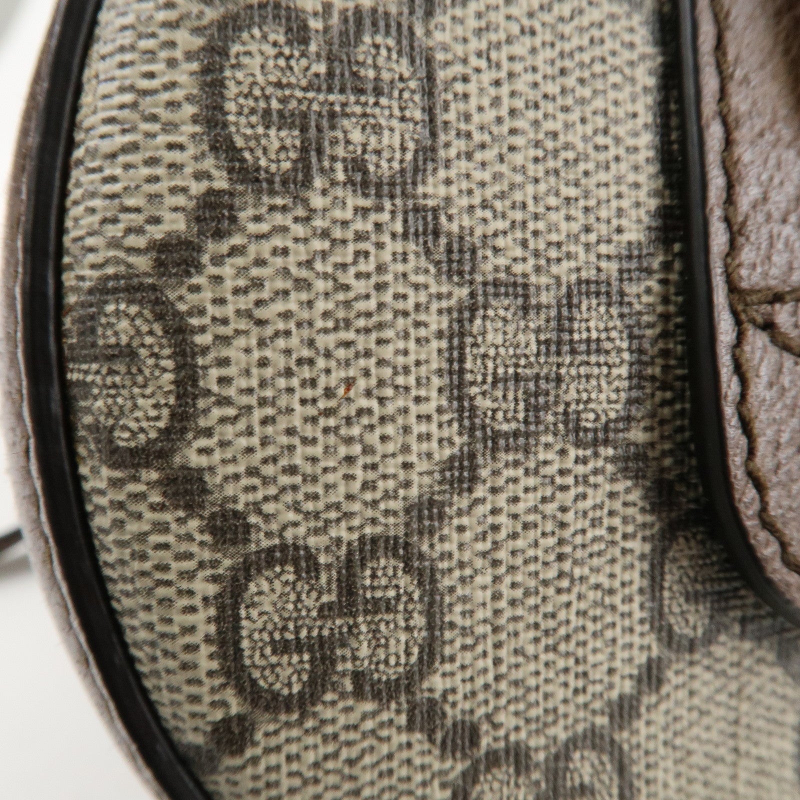 GUCCI Ophidia Sherry GG Supreme Leather 2Way Bag Beige 602577 Used