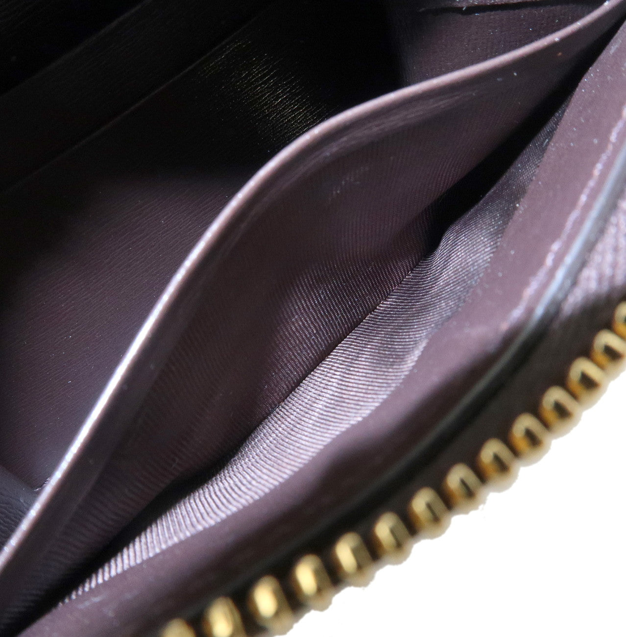 GUCCI Luce GG Canvas Leather RoundZip Coin Case Beige Brown 790037 Used