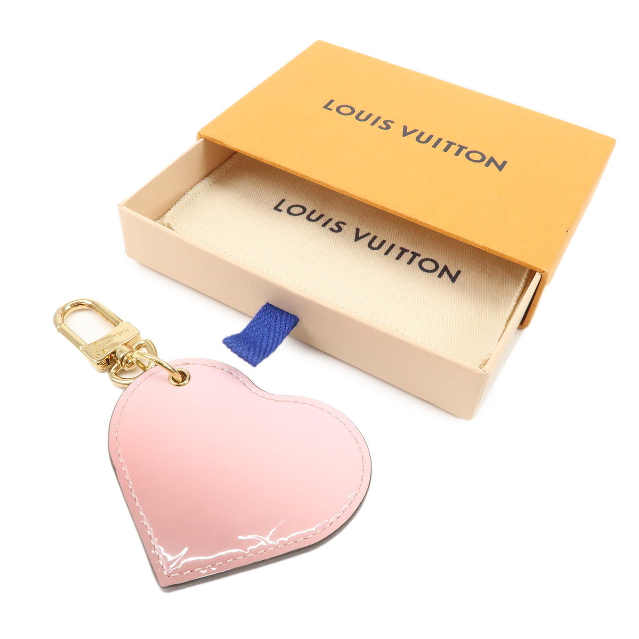 Louis Vuitton Monogram Vernis Bag Charm Degrade Heart M62600 Used
