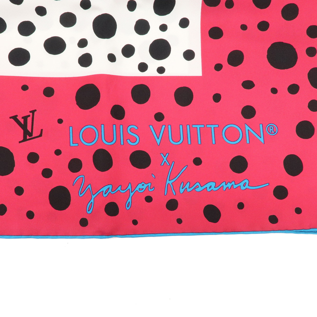 Louis Vuitton Yayoi Kusama Scarf Pumpkin Fuchsia M78394 Used