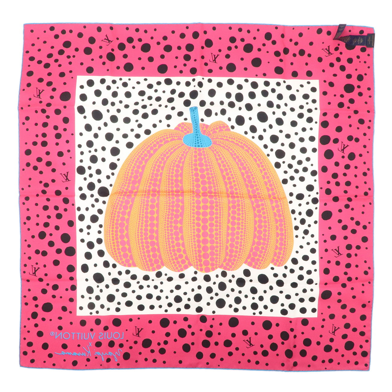 Louis Vuitton Yayoi Kusama Scarf Pumpkin Fuchsia M78394 Used
