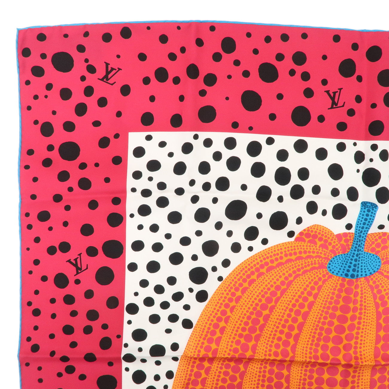Louis Vuitton Yayoi Kusama Scarf Pumpkin Fuchsia M78394 Used