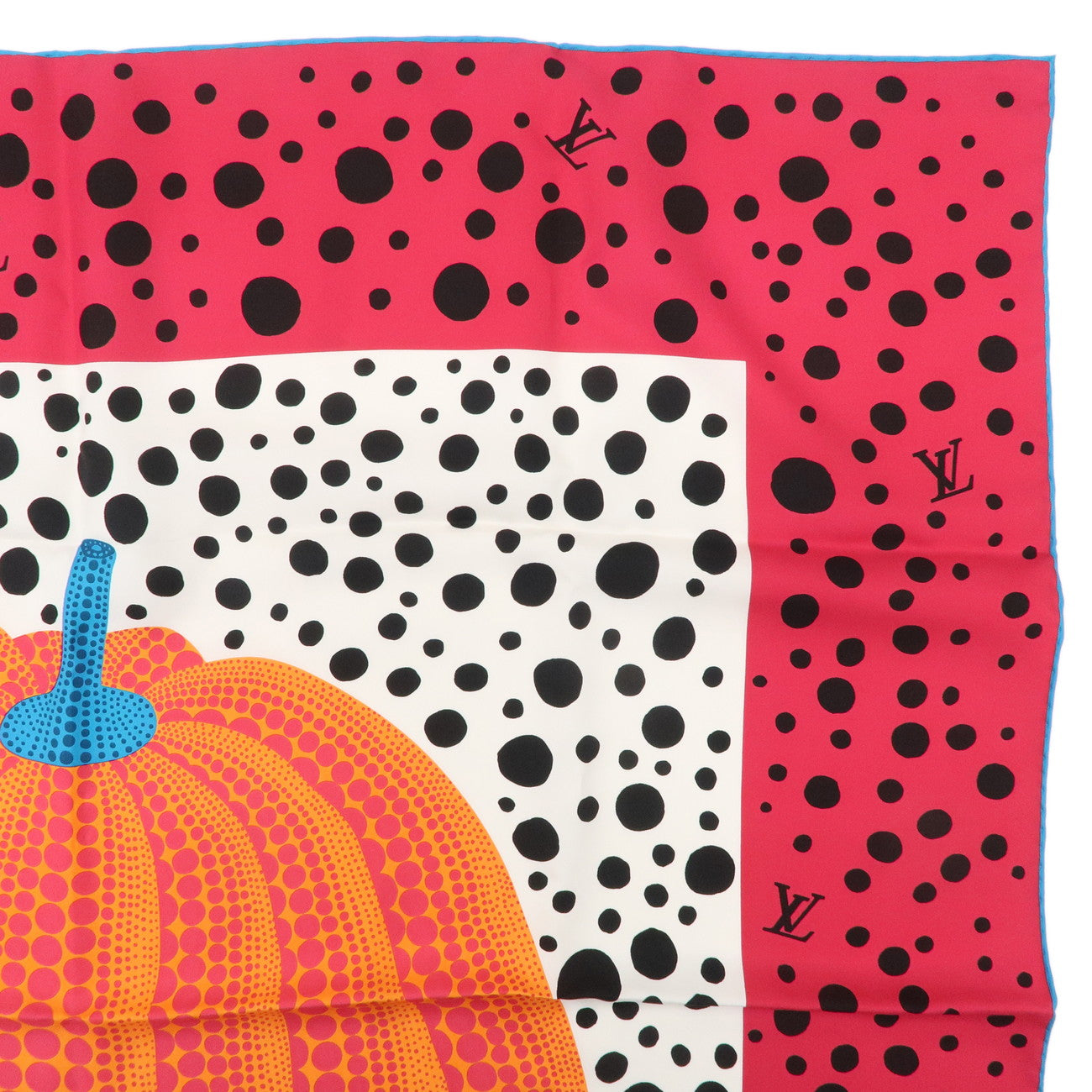 Louis Vuitton Yayoi Kusama Scarf Pumpkin Fuchsia M78394 Used