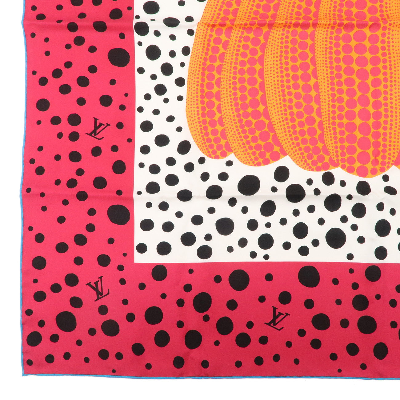 Louis Vuitton Yayoi Kusama Scarf Pumpkin Fuchsia M78394 Used