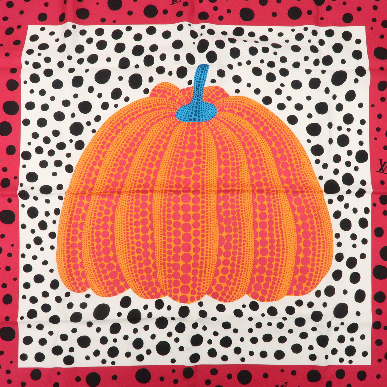 Louis Vuitton Yayoi Kusama Scarf Pumpkin Fuchsia M78394 Used