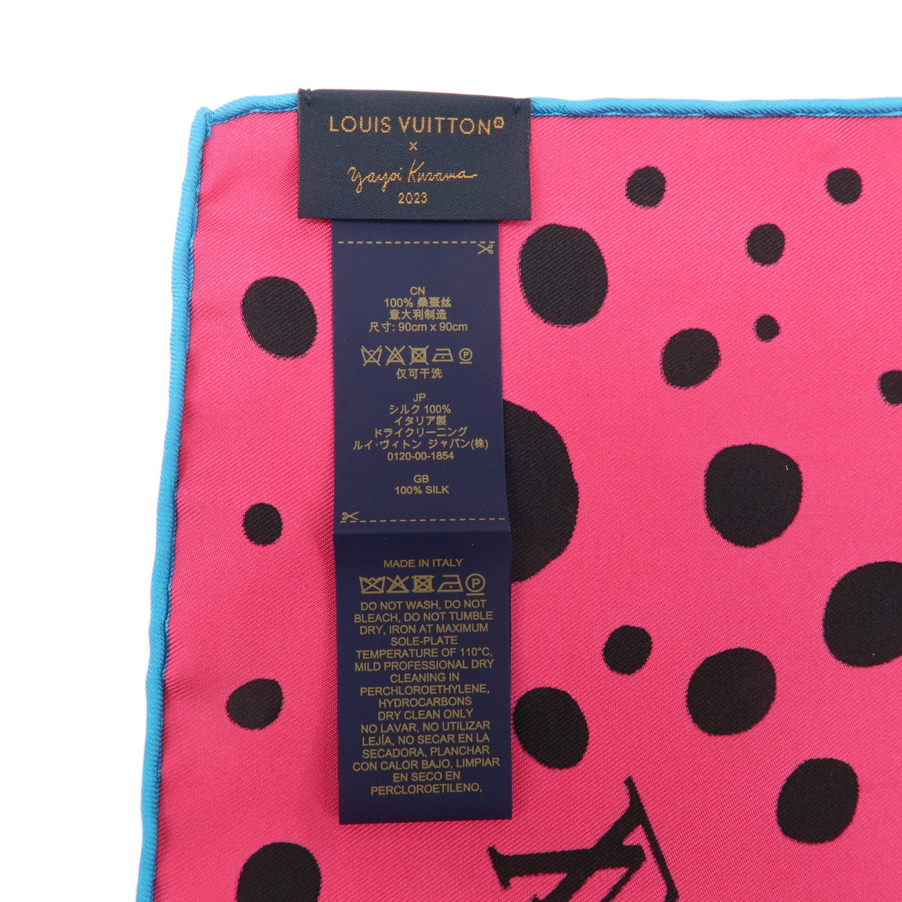 Louis Vuitton Yayoi Kusama Scarf Pumpkin Fuchsia M78394 Used