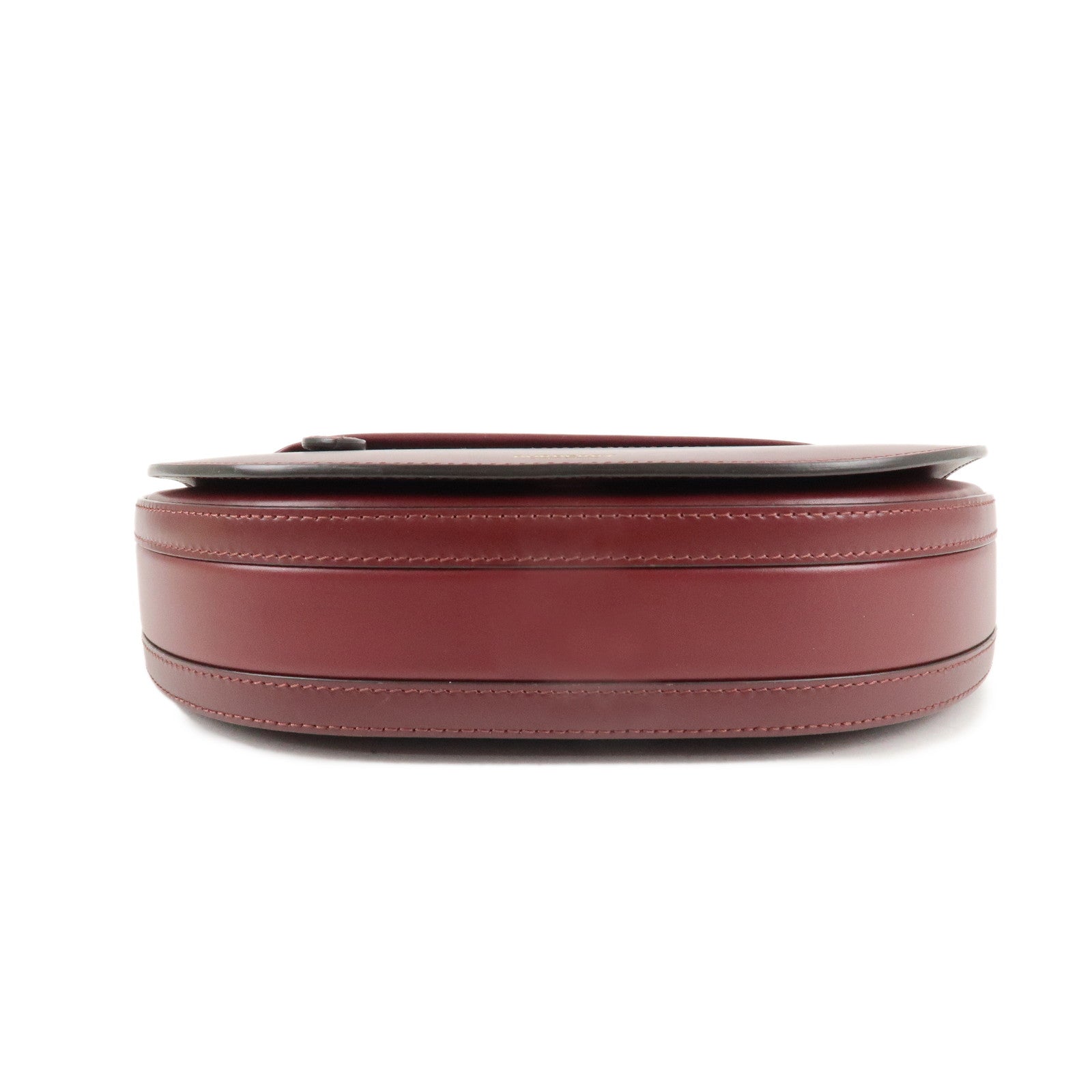 BURBERRY Leather Small Olympia Bag Shoudler Bag Burgundy - Used