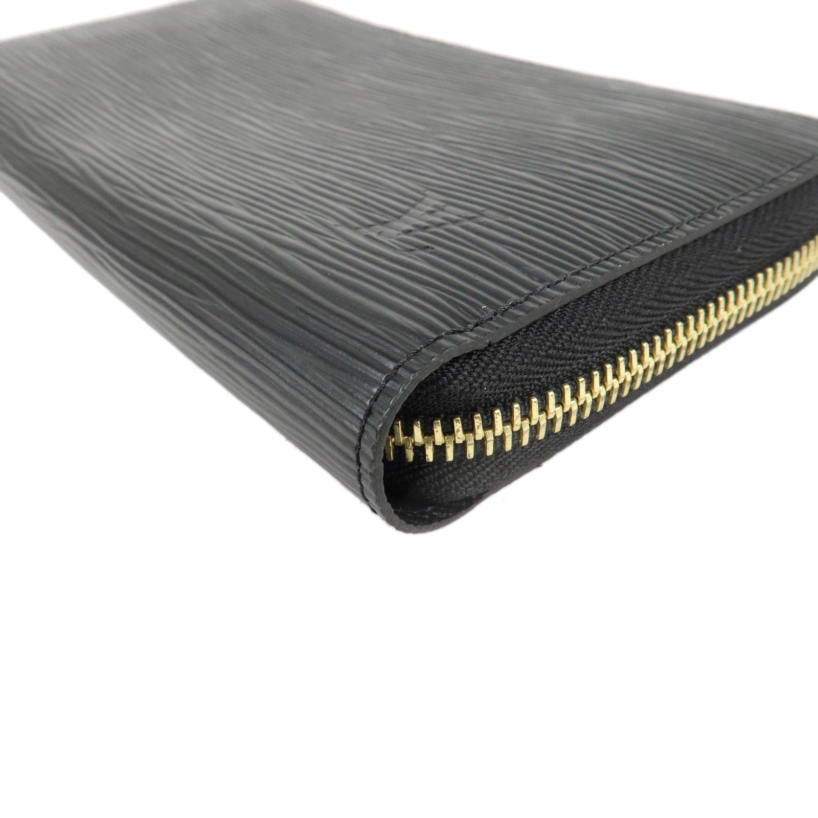 Louis Vuitton Epi Leather Zippy Around Wallet Noir Black M61857 Used