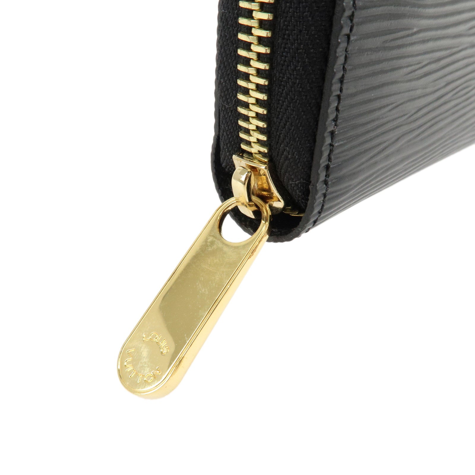 Louis Vuitton Epi Leather Zippy Around Wallet Noir Black M61857 Used