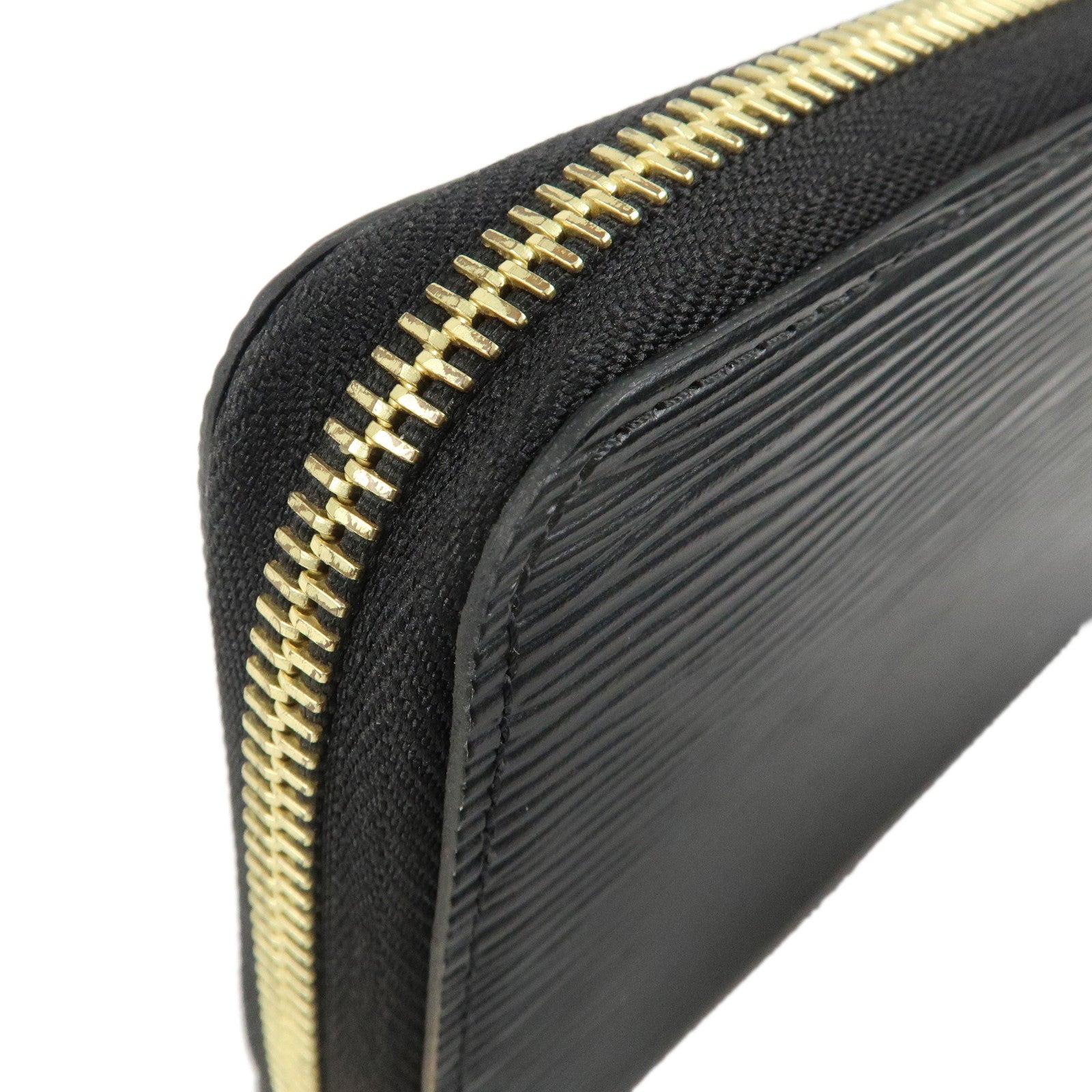 Louis Vuitton Epi Leather Zippy Around Wallet Noir Black M61857 Used