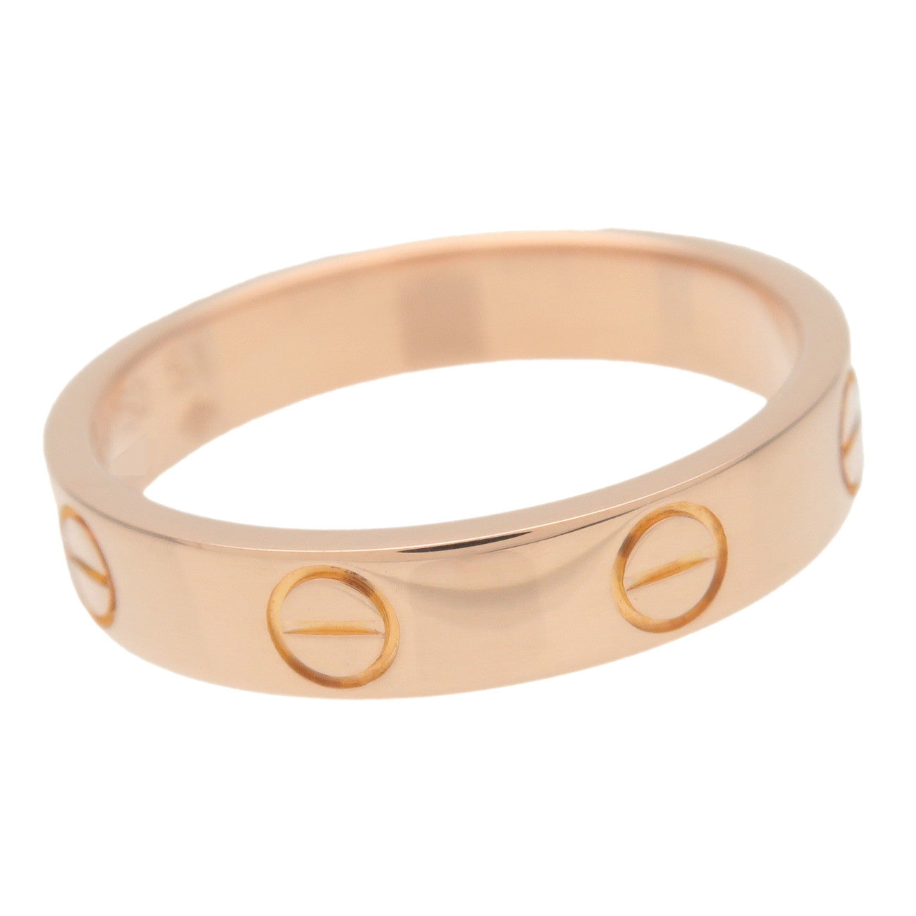 Cartier Mini Love Ring K18PG 750PG Rose Gold #51 US5-6 EU51 Used