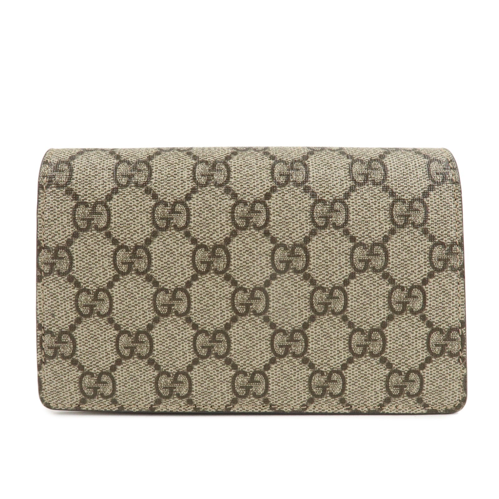 GUCCI Dionysus GG Supreme Suede Super Mini Bag Beige 476432 Used