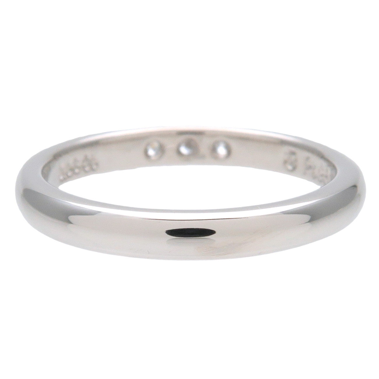 MIKIMOTO 3P Diamond Ring 0.006ct PT950 Platinum US3.5-4 EU46 Used